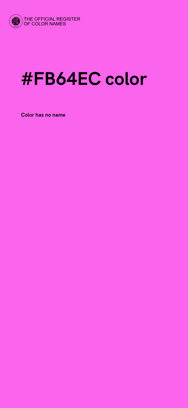 #FB64EC color image