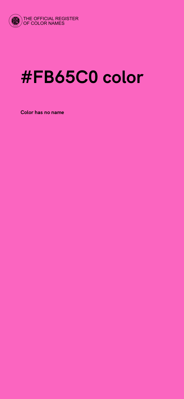 #FB65C0 color image