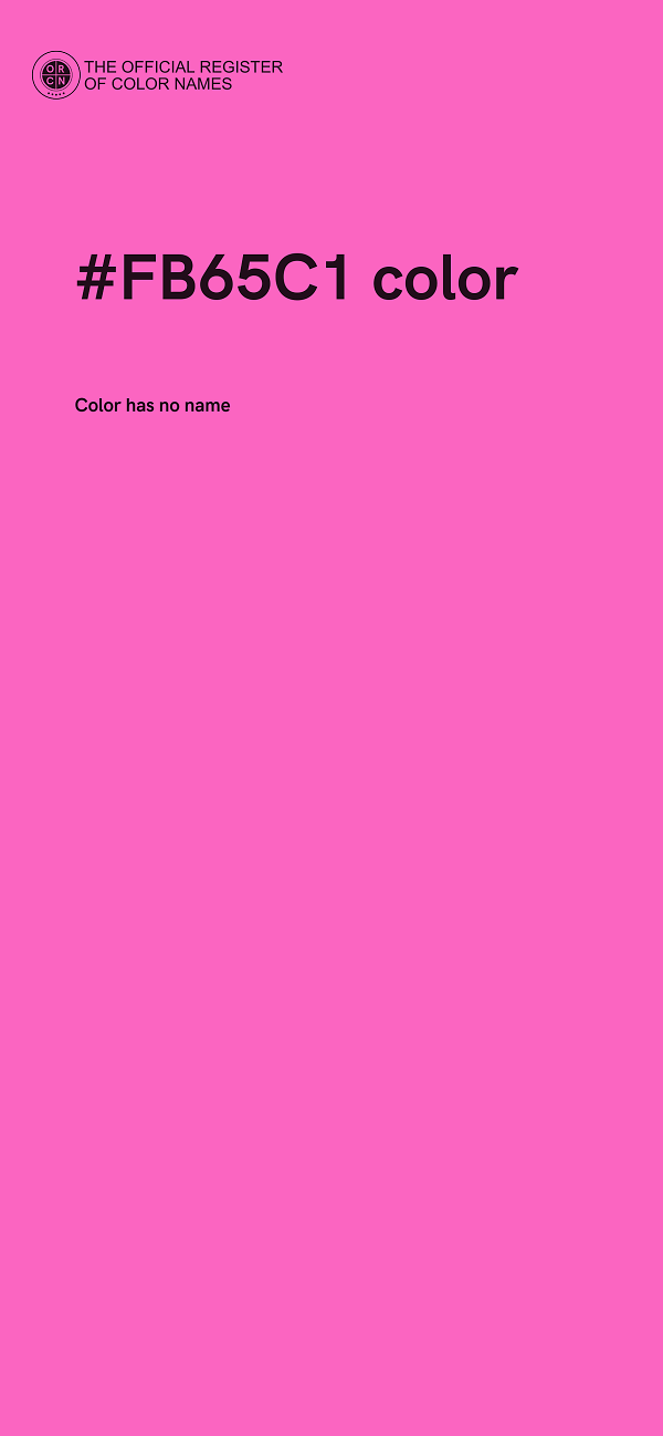 #FB65C1 color image