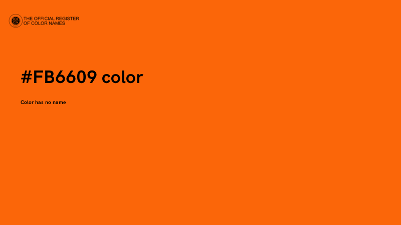 #FB6609 color image