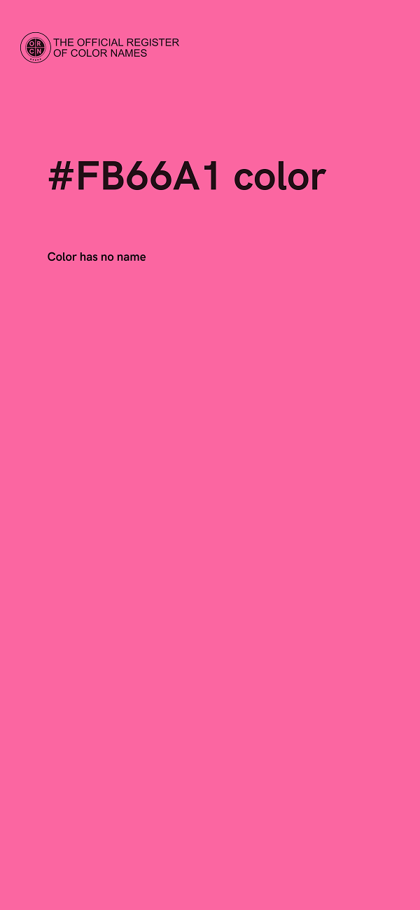 #FB66A1 color image