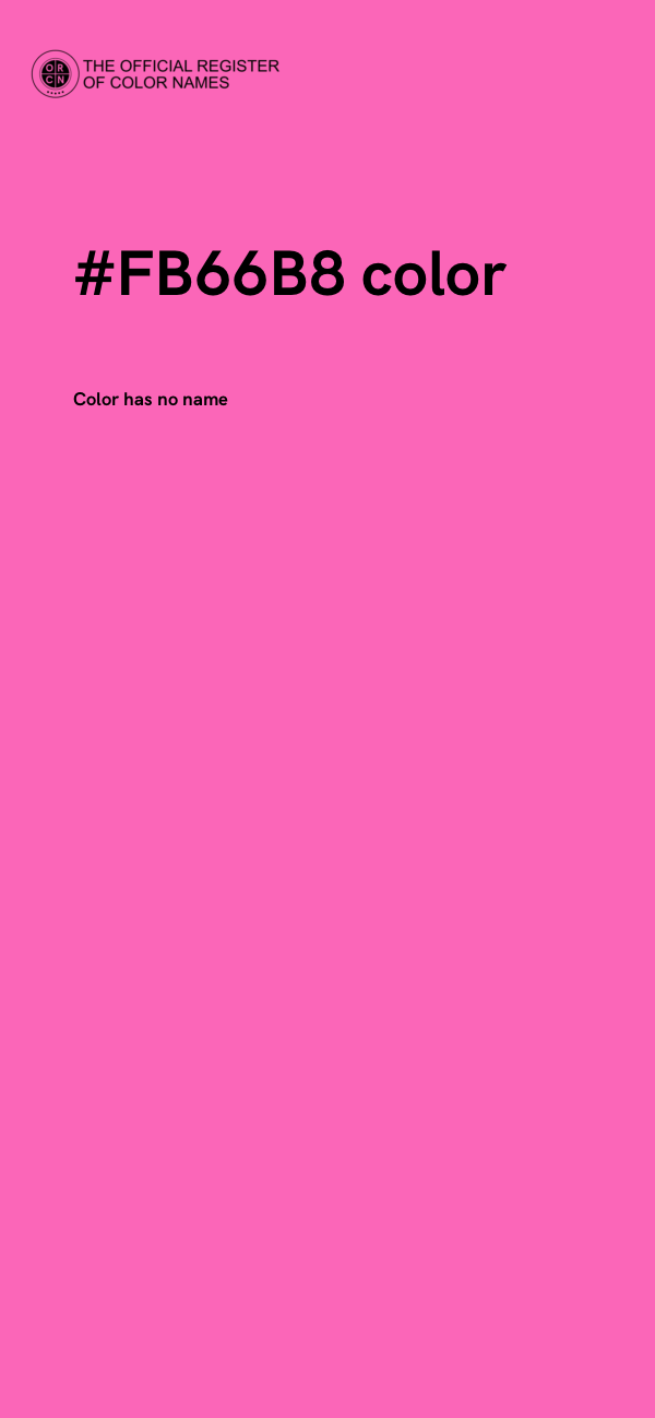 #FB66B8 color image
