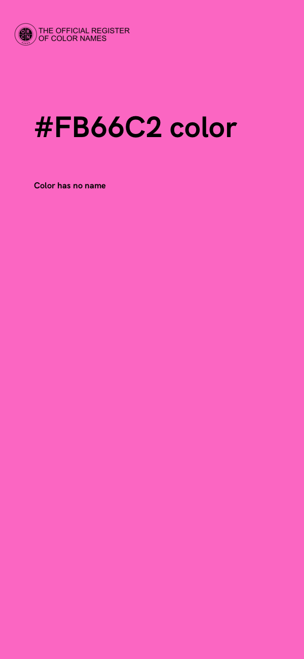 #FB66C2 color image