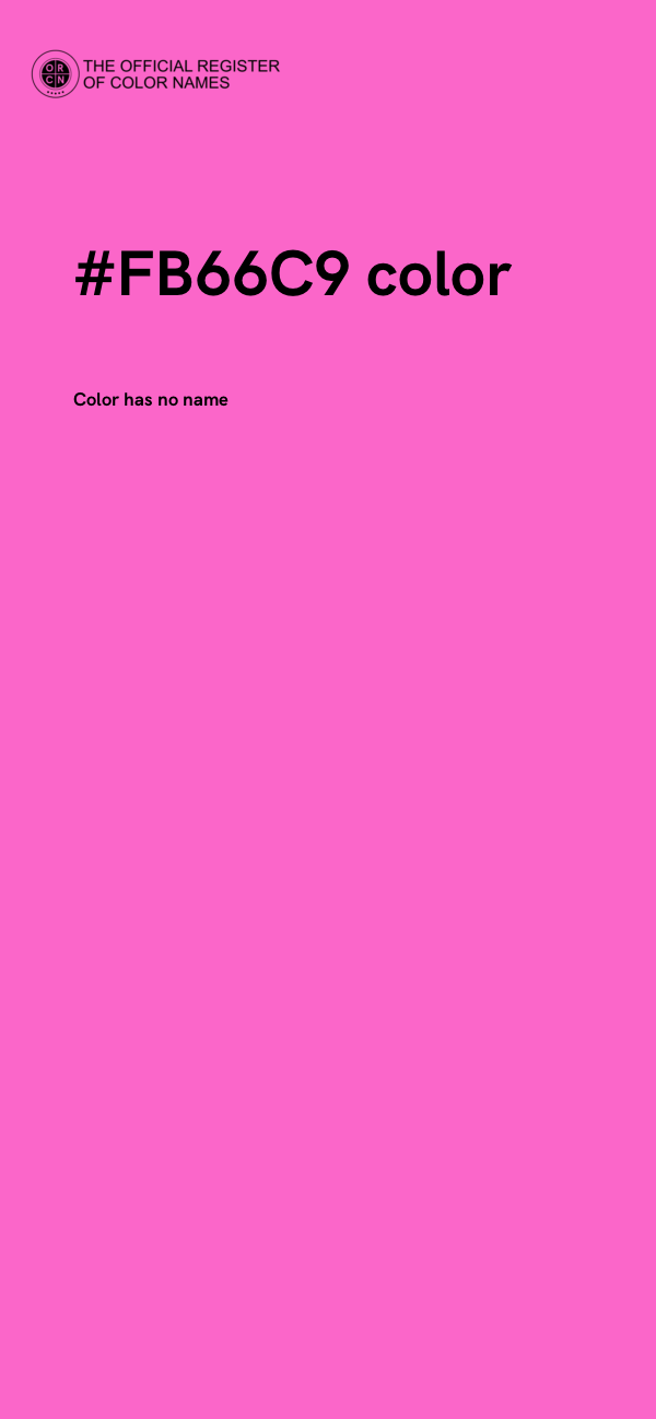 #FB66C9 color image