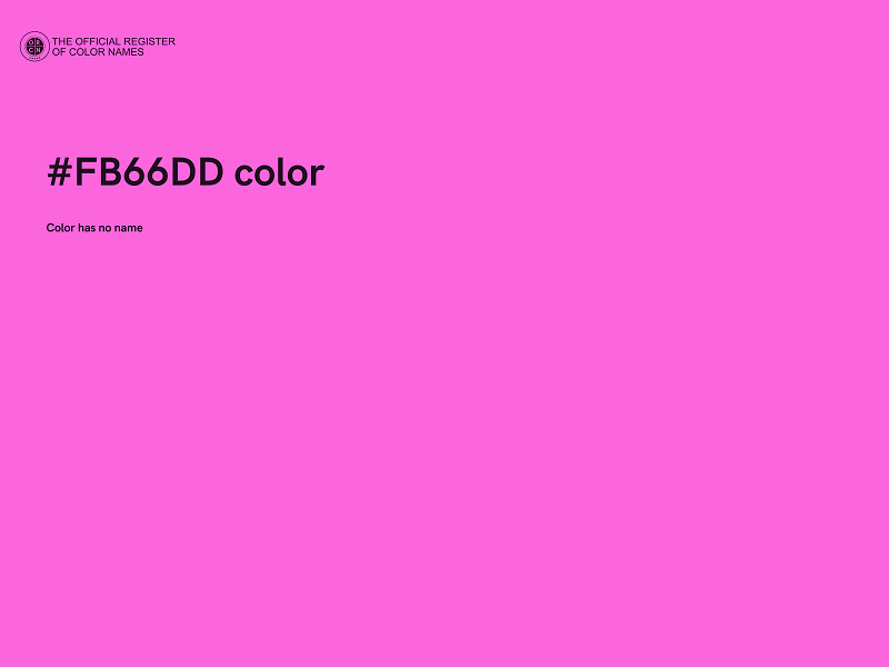 #FB66DD color image