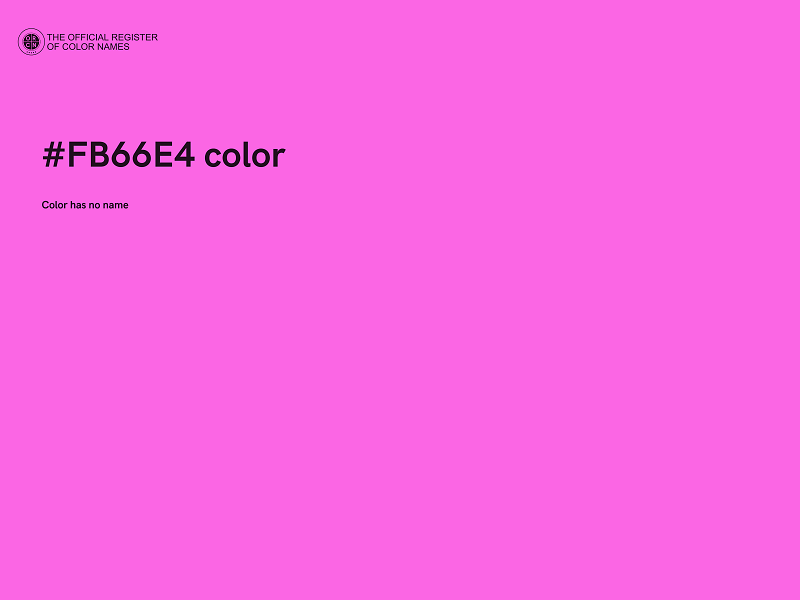 #FB66E4 color image