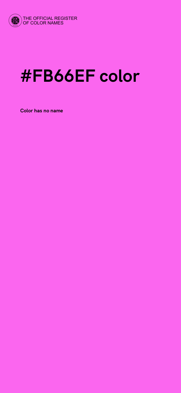 #FB66EF color image