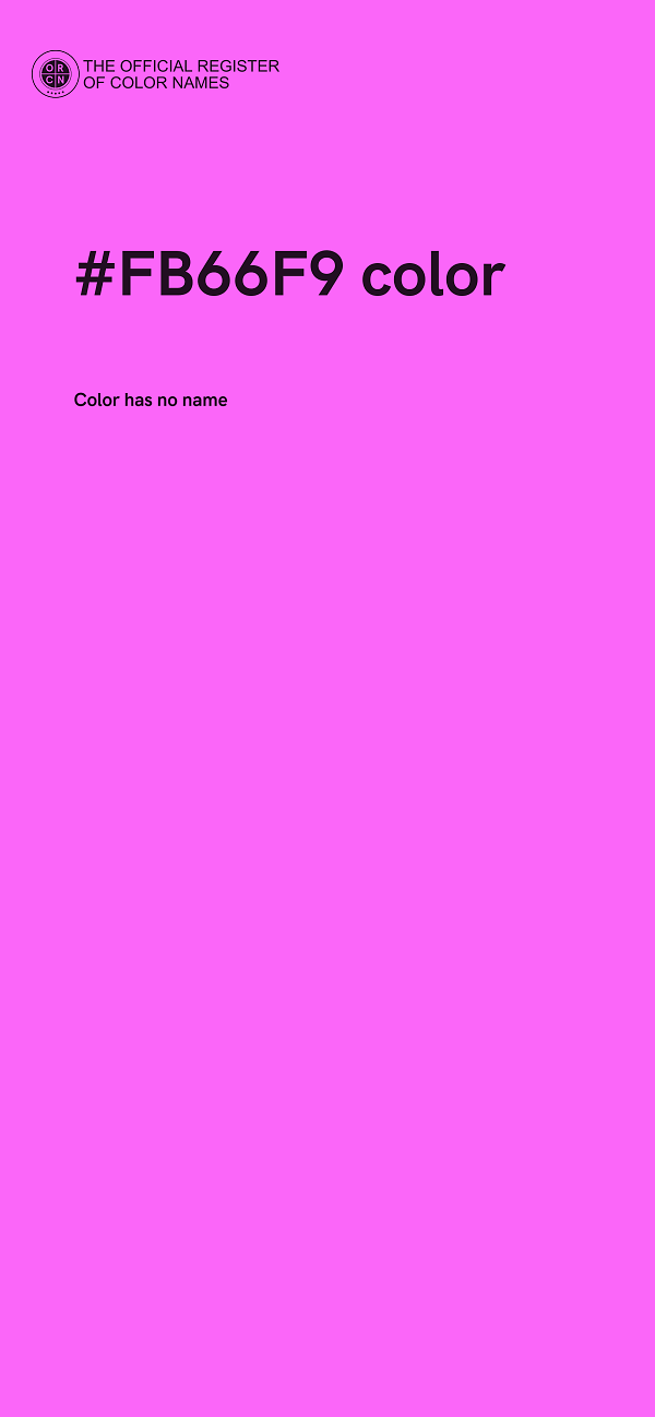 #FB66F9 color image