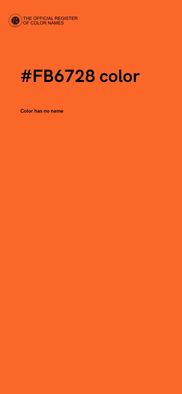#FB6728 color image