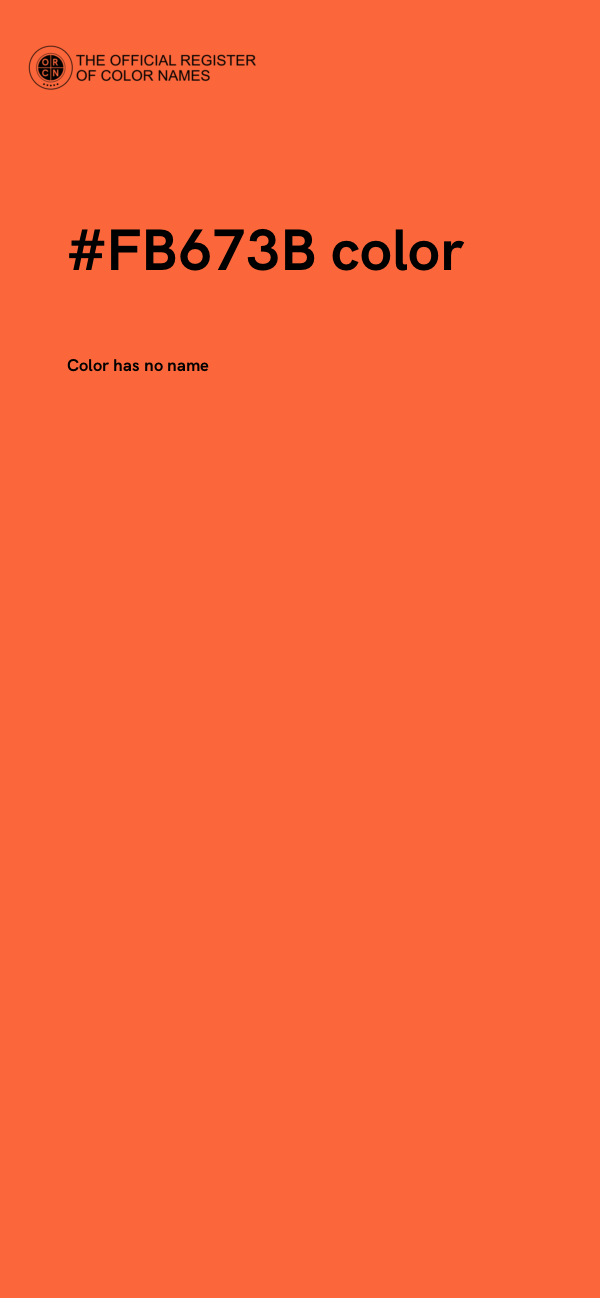 #FB673B color image