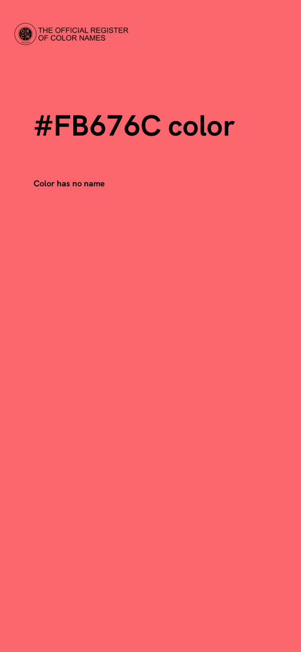 #FB676C color image