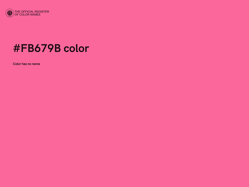 #FB679B color image
