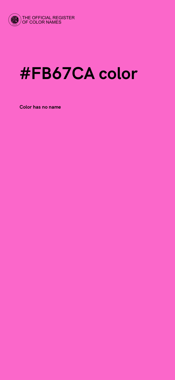 #FB67CA color image