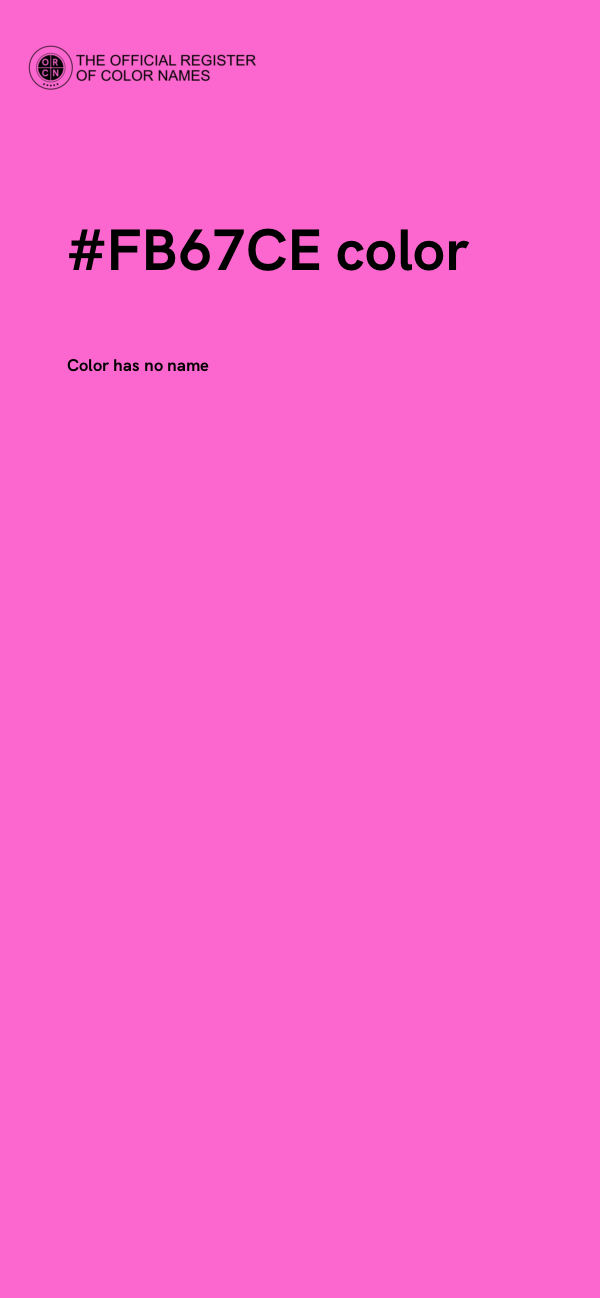 #FB67CE color image