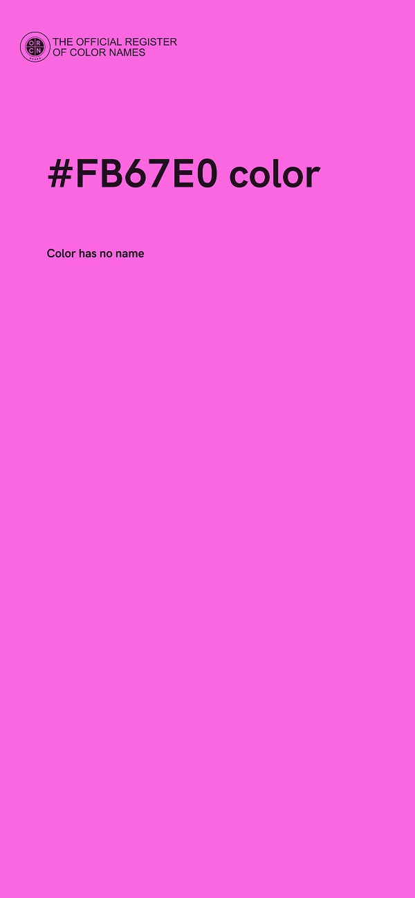 #FB67E0 color image