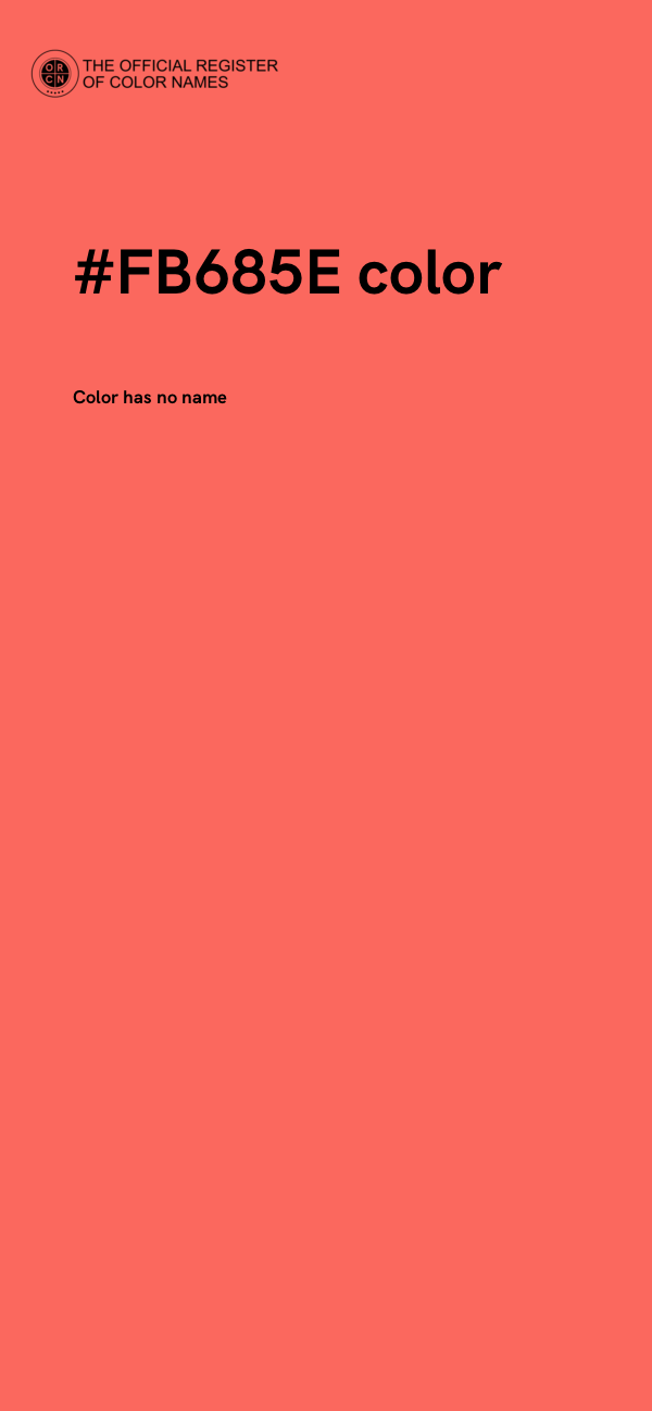 #FB685E color image