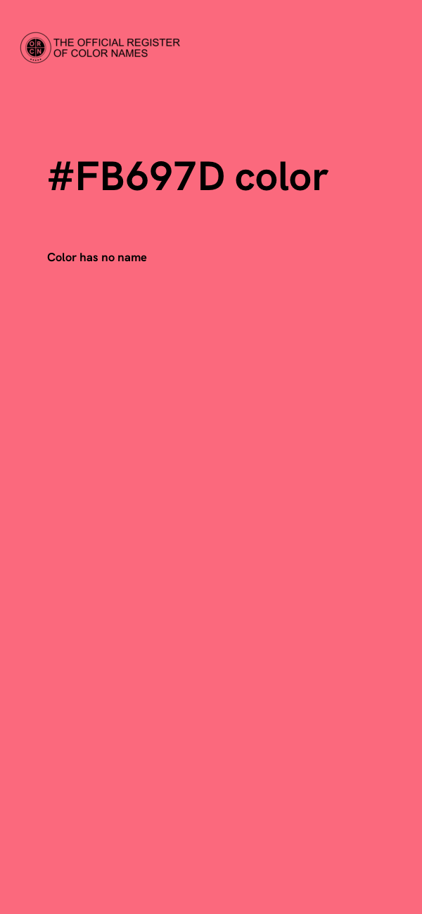 #FB697D color image