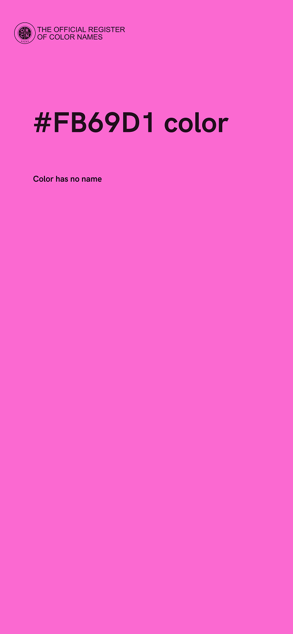 #FB69D1 color image