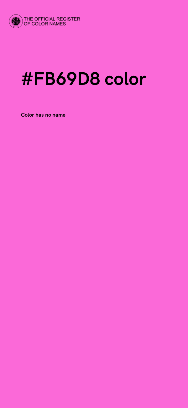 #FB69D8 color image
