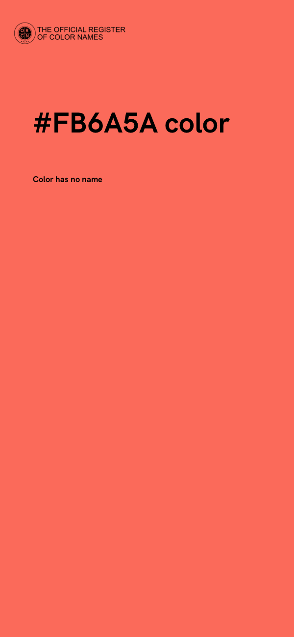 #FB6A5A color image