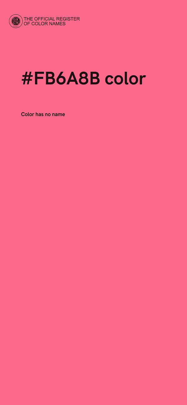 #FB6A8B color image