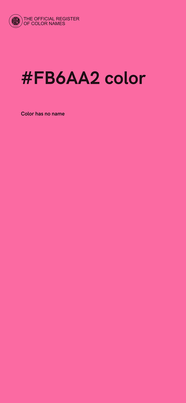 #FB6AA2 color image