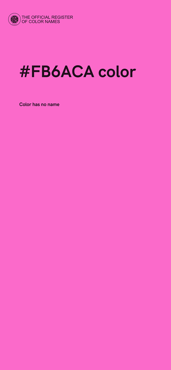 #FB6ACA color image