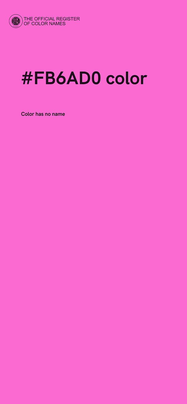 #FB6AD0 color image