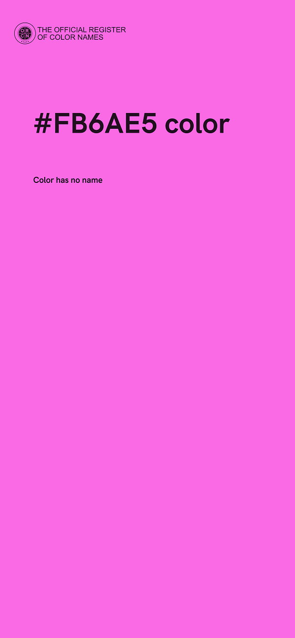 #FB6AE5 color image
