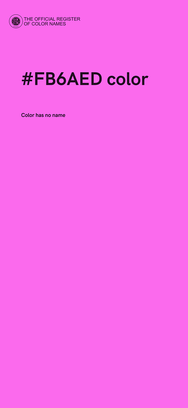 #FB6AED color image