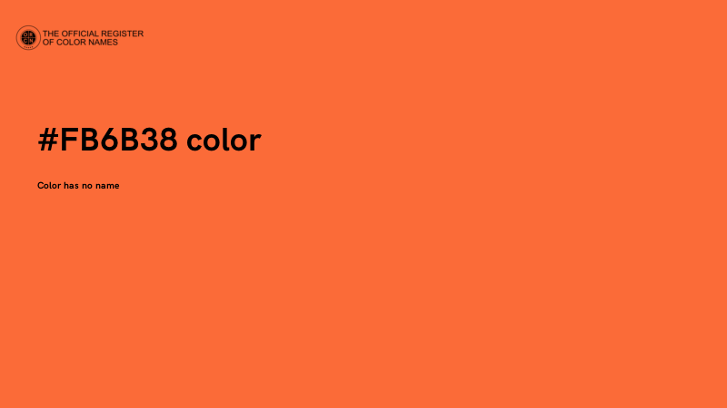 #FB6B38 color image