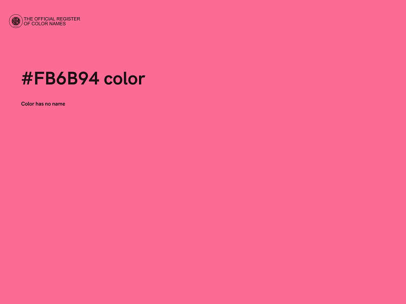 #FB6B94 color image