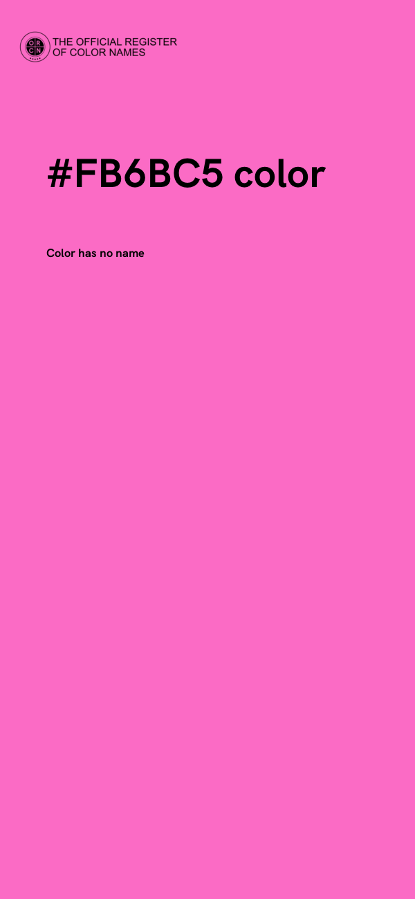 #FB6BC5 color image