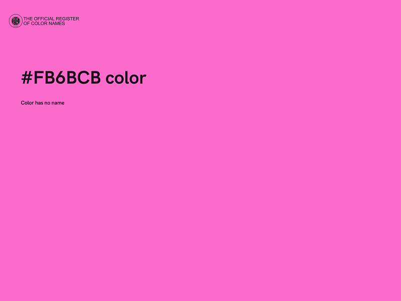 #FB6BCB color image