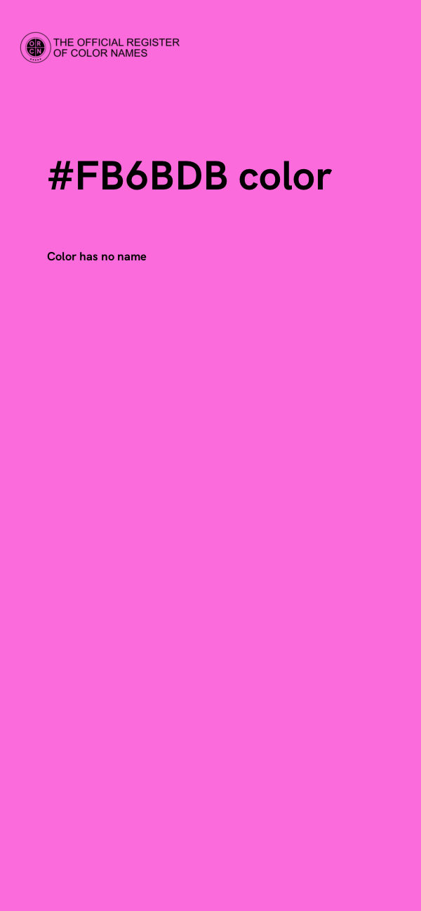 #FB6BDB color image