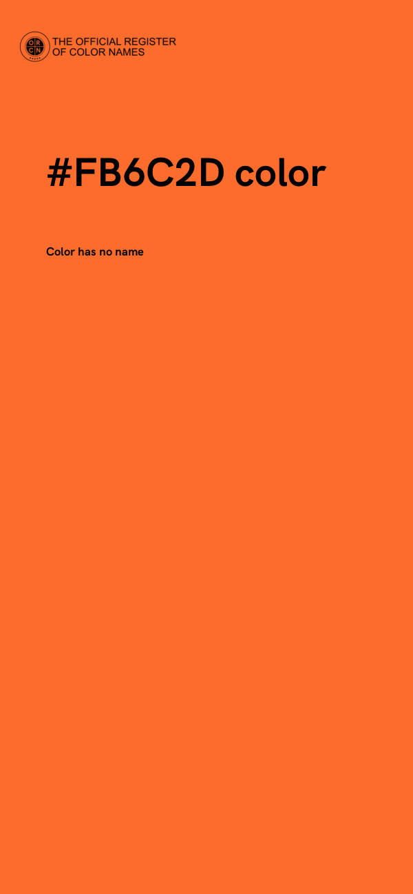 #FB6C2D color image