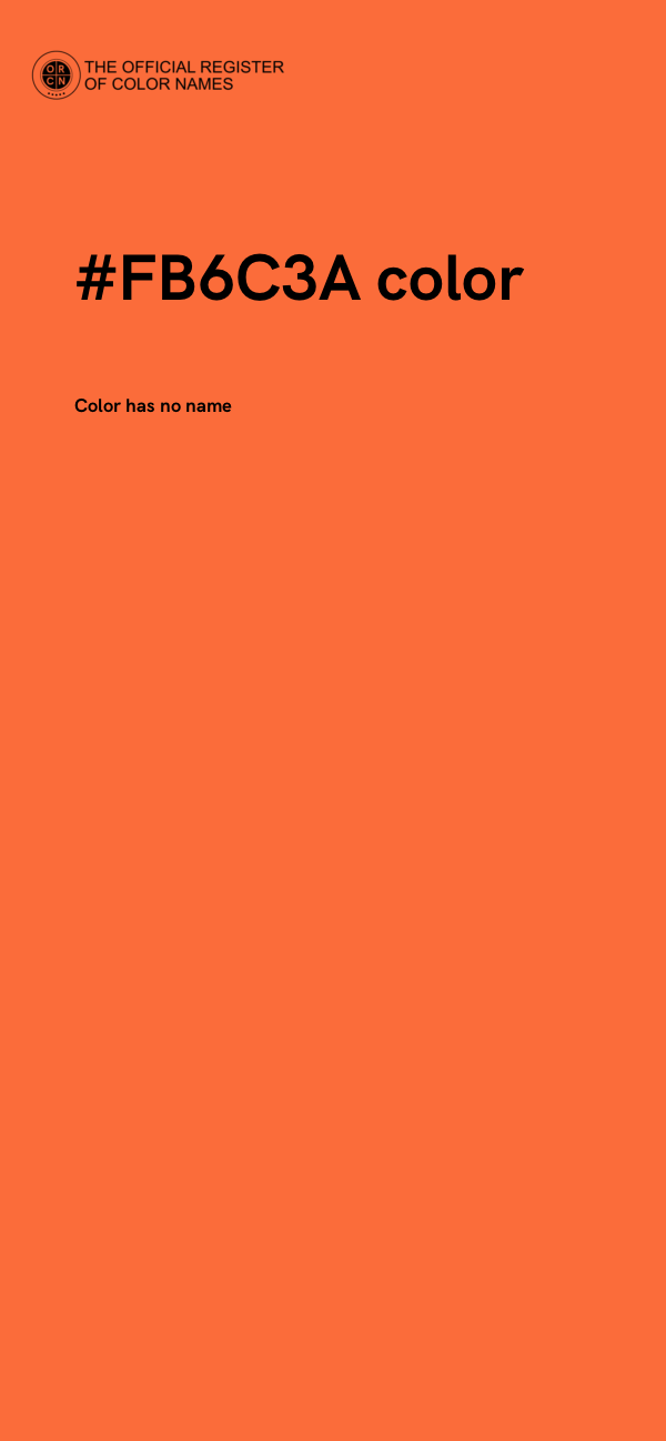 #FB6C3A color image