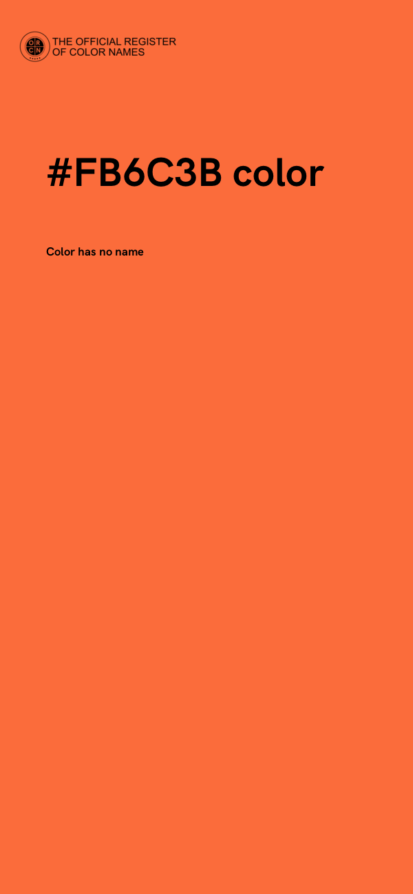 #FB6C3B color image