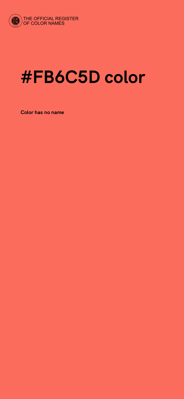 #FB6C5D color image