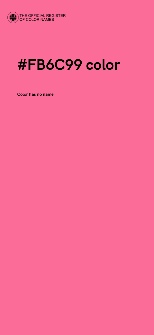 #FB6C99 color image