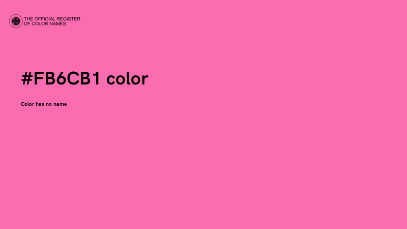 #FB6CB1 color image