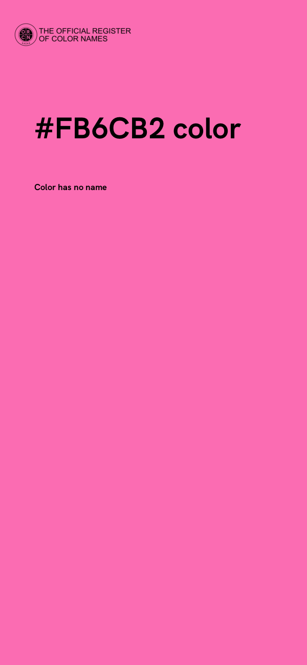 #FB6CB2 color image