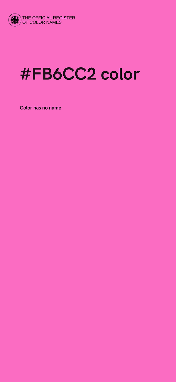 #FB6CC2 color image