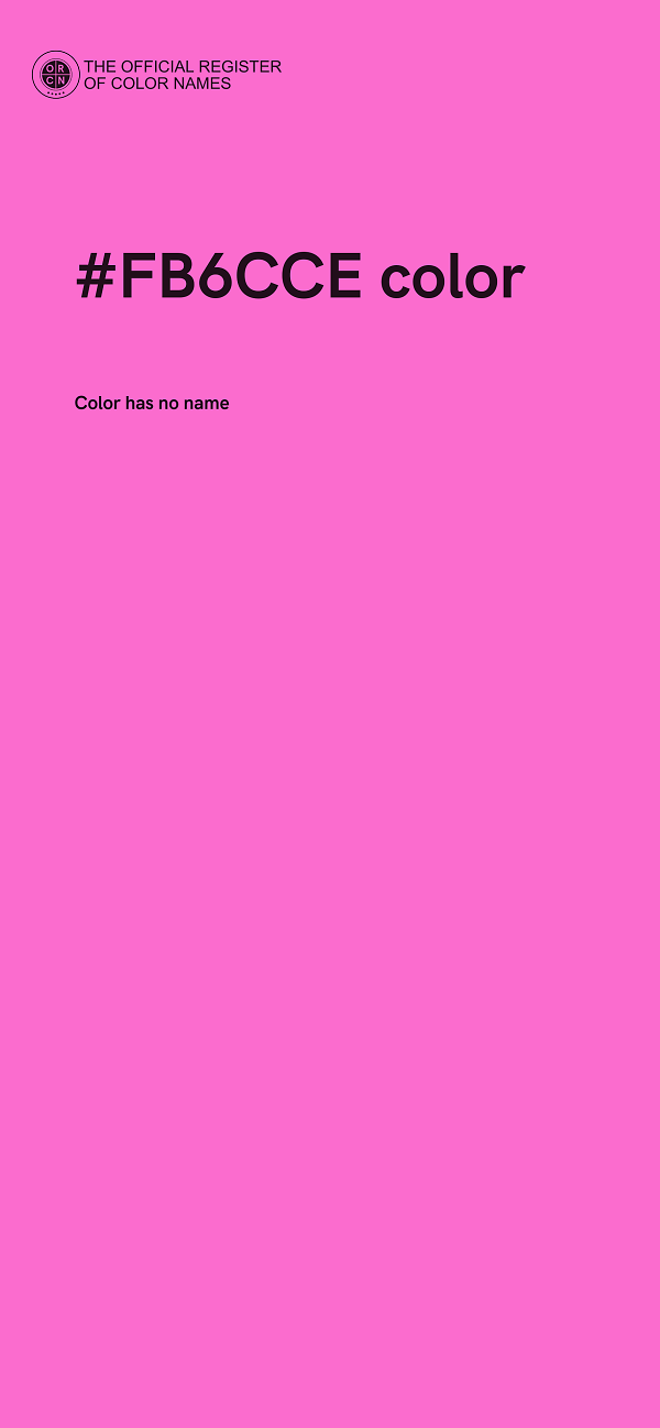 #FB6CCE color image