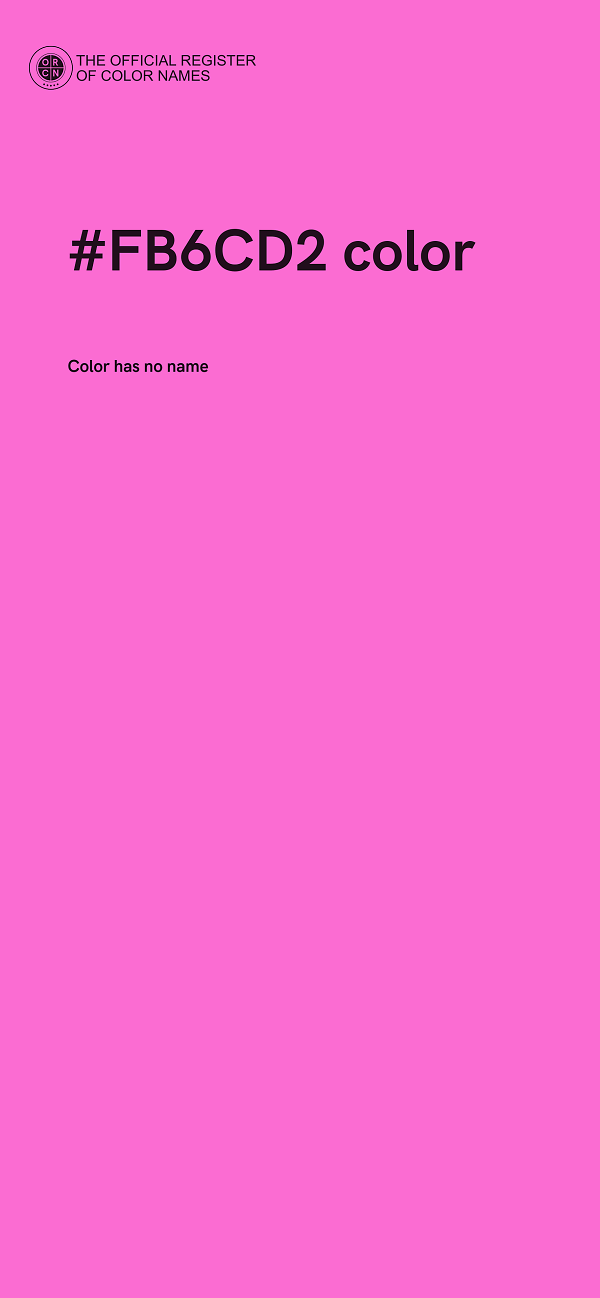 #FB6CD2 color image
