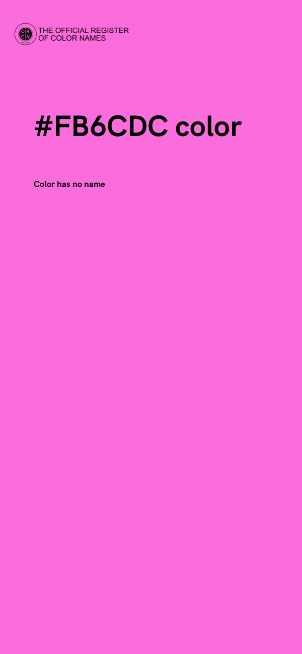 #FB6CDC color image