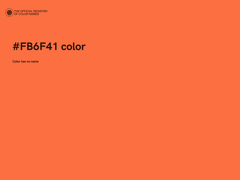 #FB6F41 color image