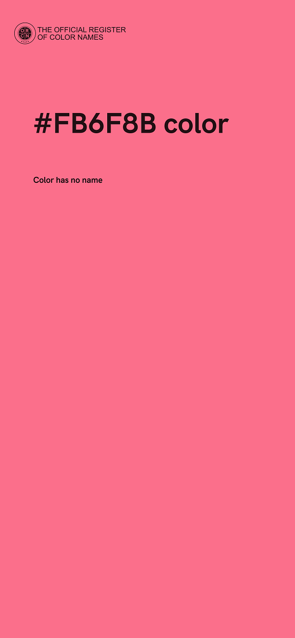 #FB6F8B color image