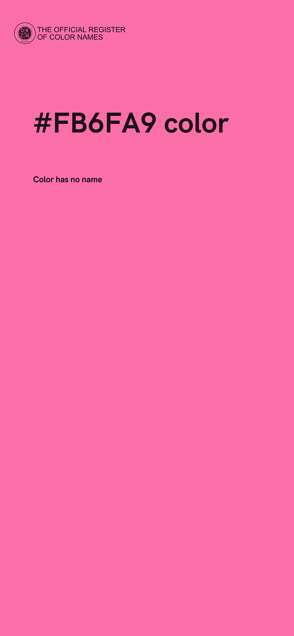 #FB6FA9 color image