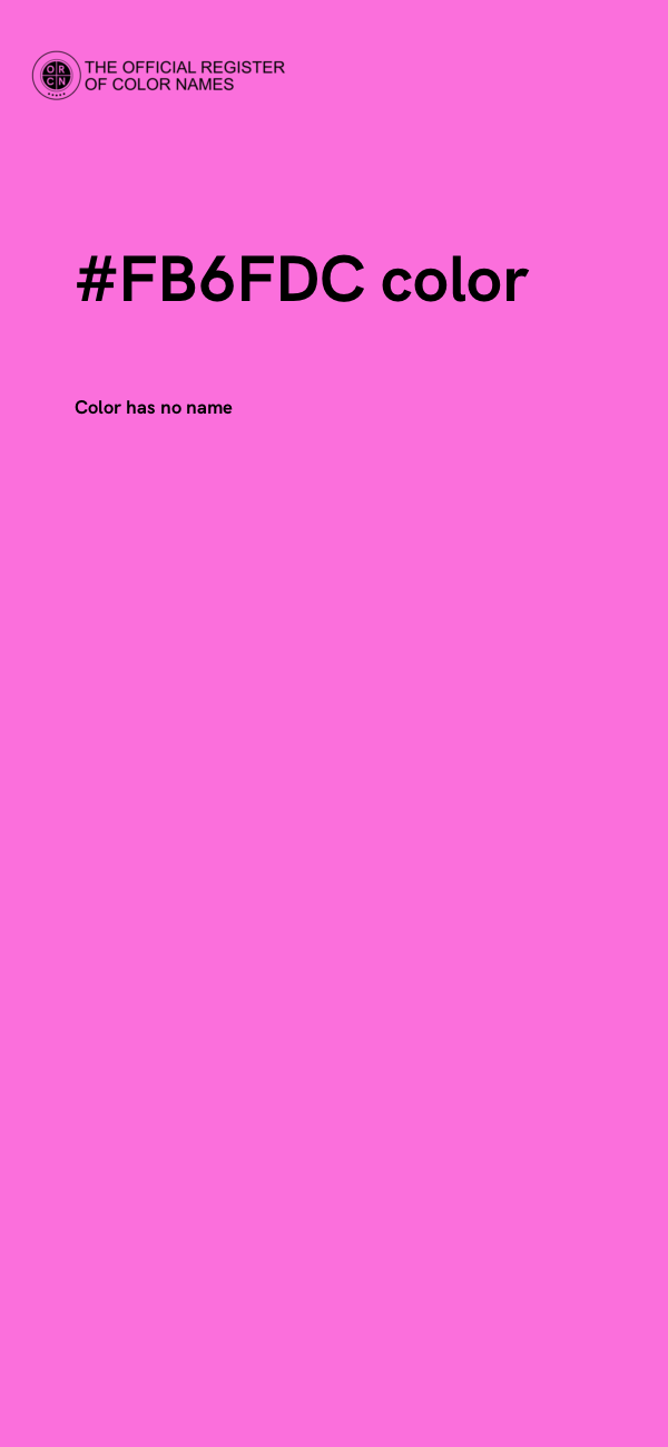 #FB6FDC color image
